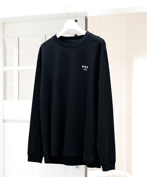 タトラス BELECI ベレチ ロンT 両面刺繍ロゴ 黒03 L 相当 TATRAS（タトラス） tシャツ BELECI ベレチ「2026年秋冬入荷モデル