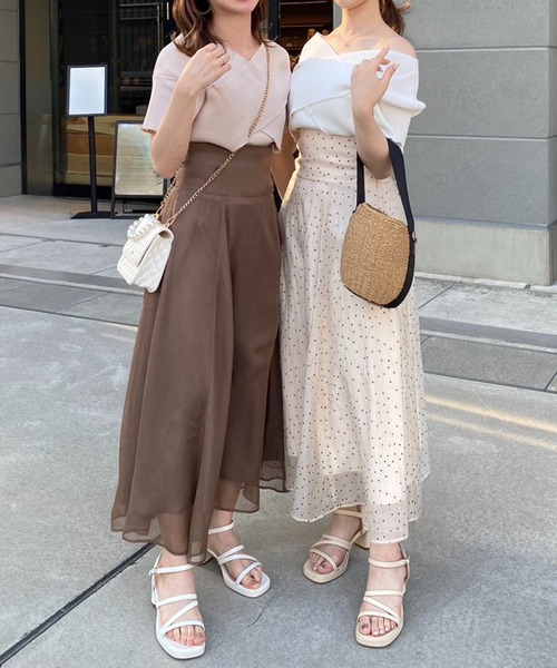 「one after another NICE CLAUP」 半袖ニット FREE ピンク レディース_画像6