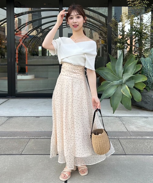 「one after another NICE CLAUP」 半袖ニット FREE ピンク レディース_画像8