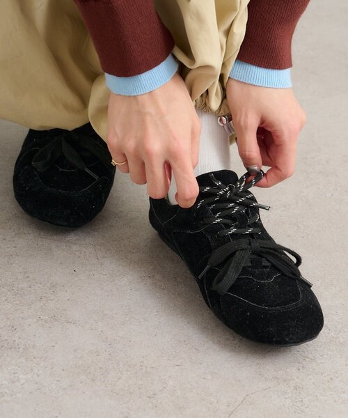 w closet（ダブルクローゼット） スニーカー レースアップフラット