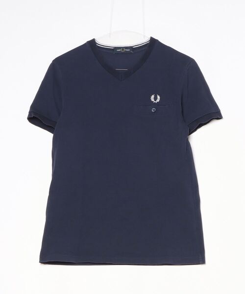 FRED PERRY（フレッドペリー） 半袖Tシャツ X-SMALL ネイビー メンズ