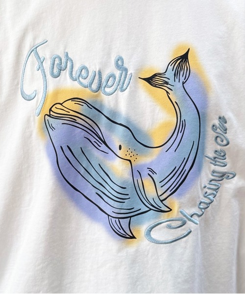 「DOUBLE NAME」 半袖Tシャツ FREE オフホワイト レディース_画像5