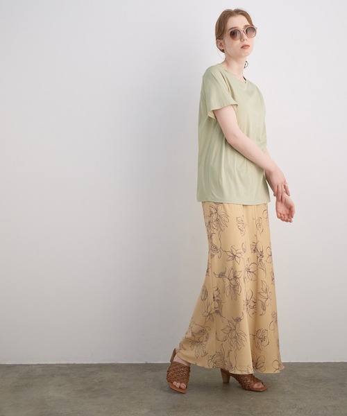 「MADEMOISELLE ROPE'」 半袖Tシャツ 38 ホワイト レディース_画像4