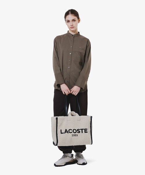 LACOSTE（ラコステ） ブラウス シャツ ロングカフススタンドカラー