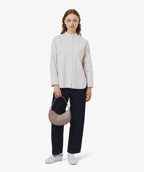 LACOSTE（ラコステ） ブラウス シャツ ロングカフススタンドカラー