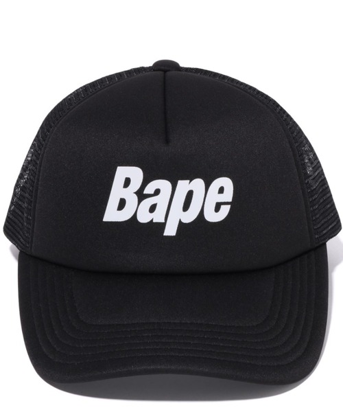 A bathing ape メッシュキャップ 帽子 黒 A BATHING APE 「A APE」 メッシュキャップ FREE ブラック メンズ