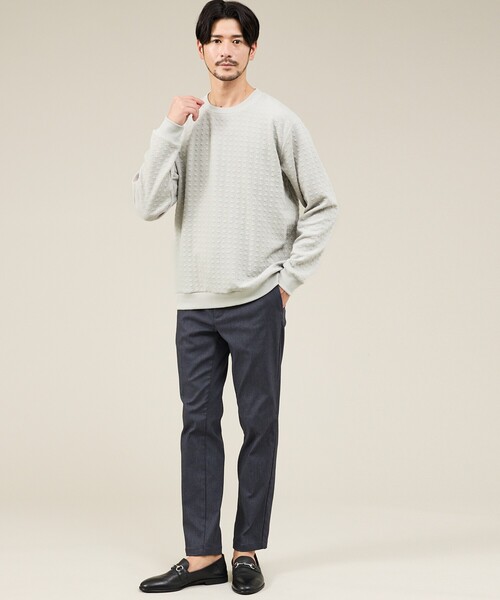 その他 7885181921 ABAHOUSE GRAY スラックス 「ハイパーストレッチ」ツイル柄 イージー