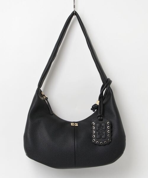 ガニー　GANNI ショルダーバッグ　ハンドバッグ　ブラック GANNI（ガニー） ショルダーバッグ バッグ GANNI Hobo Medium Grained