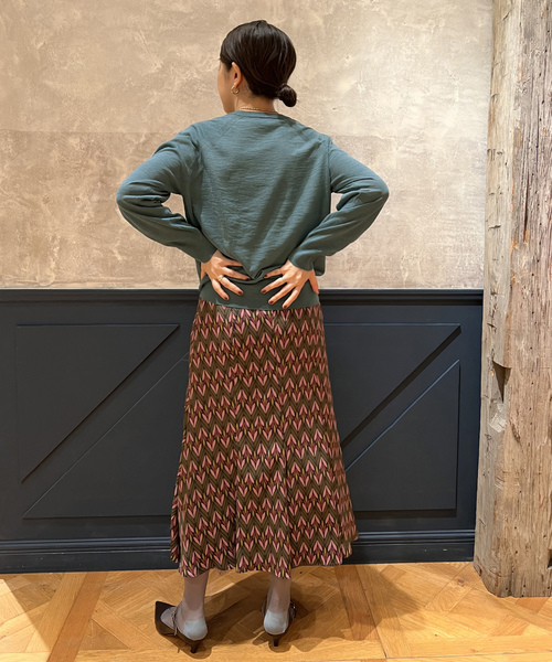 「IENA LA BOUCLE」 フレアスカート 38 ピンク レディース_画像7