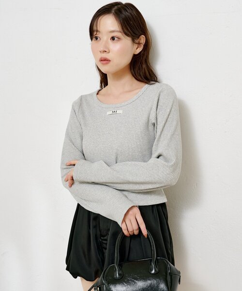 Kastane（カスタネ） tシャツ 「新色追加/5色展開」ニットタグロンTEE