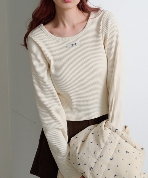 Kastane（カスタネ） tシャツ 「新色追加/5色展開」ニットタグロンTEE