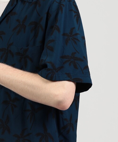 「TWO PALMS」 半袖シャツ M ブラック系その他 メンズ_画像7
