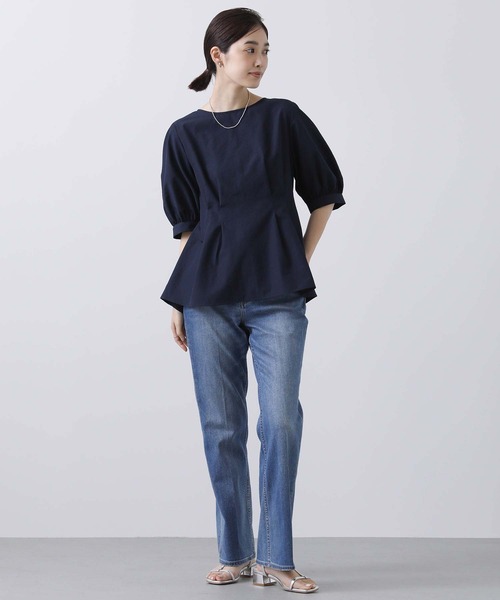 「Gready Brilliant」 「AuieF」半袖ブラウス 38 キャメル レディース_画像2