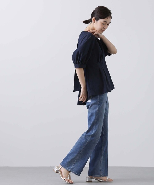 「Gready Brilliant」 「AuieF」半袖ブラウス 38 キャメル レディース_画像3