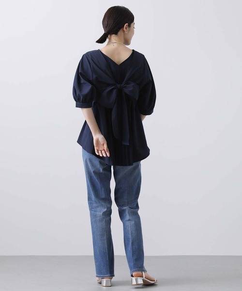 「Gready Brilliant」 「AuieF」半袖ブラウス 38 キャメル レディース_画像4