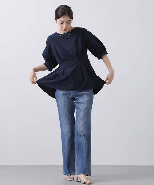 「Gready Brilliant」 「AuieF」半袖ブラウス 38 キャメル レディース_画像5