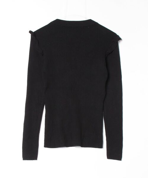 「DEICY」 フリル長袖ニット FREE ブラック レディース_画像2