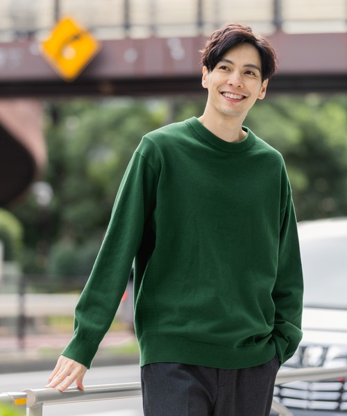 mutu 黒緑 セーター Lサイズ 新品未使用品 GLOBAL WORK（グローバルワーク） セーター ニット スウェーター/無地