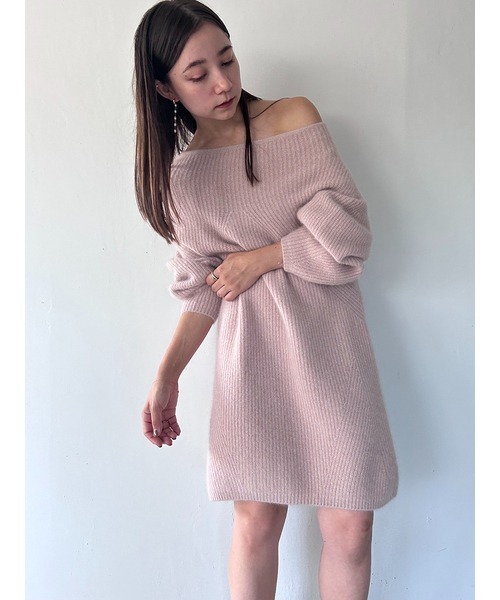 SNIDEL（スナイデル） ニットワンピース FREE ピンク レディース
