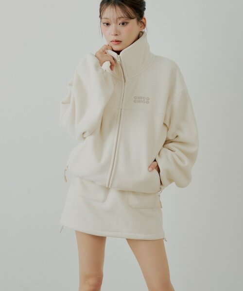 Chico（チコ） スカート 「セットアップ対応」フリース台形ミニ
