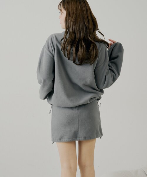 Chico（チコ） スカート 「セットアップ対応」フリース台形ミニ