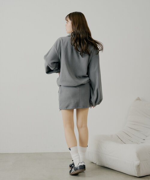 Chico（チコ） スカート 「セットアップ対応」フリース台形ミニ