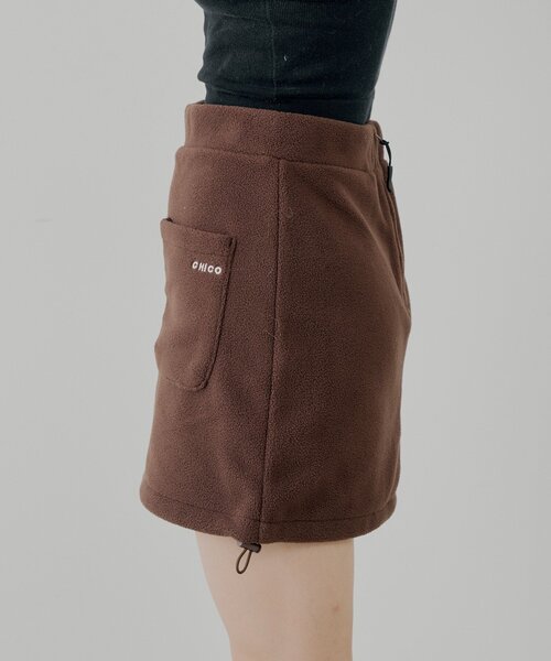 Chico（チコ） スカート 「セットアップ対応」フリース台形ミニ