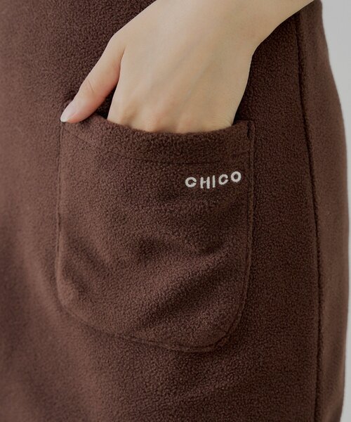 Chico（チコ） スカート 「セットアップ対応」フリース台形ミニ