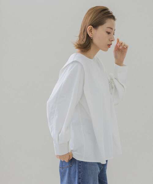 「URBAN RESEARCH Sonny Label」 長袖ブラウス FREE オフホワイト レディース_画像8