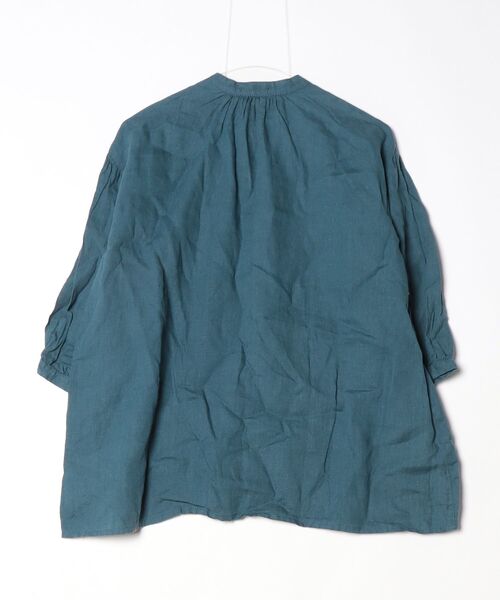 「fog linen work」 7分袖ブラウス - ブルー レディース_画像2