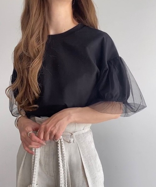 「FILLOU」 半袖ブラウス MEDIUM ベージュ レディース_画像2