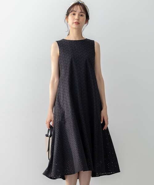 「組曲」 ノースリーブワンピース 2 ベージュ レディース_画像3