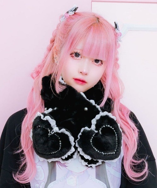 mine by LAFARY マフラー ストール モコモコマフラー レディース