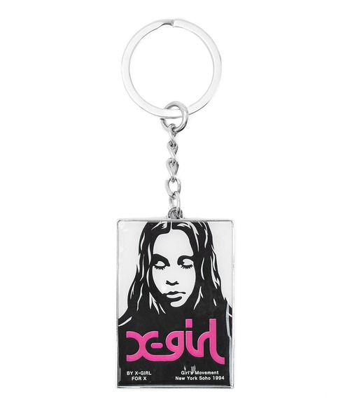 X-girl（エックスガール） キーホルダー FACE POSTER KEY CHARM