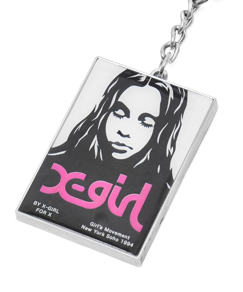 X-girl（エックスガール） キーホルダー FACE POSTER KEY CHARM