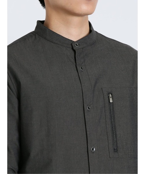 「renoma HOMME」 7分袖シャツ LARGE グレー系その他2 メンズ_画像7