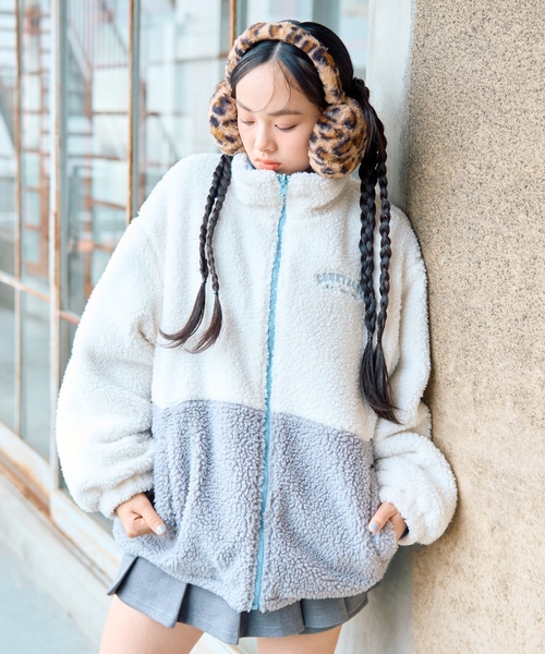 LOVETOXIC ブルゾン アウター リバーシブルボアブルゾン キッズ 子供服