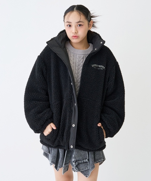 ひkr様 GU公式 | GIRLSカラーブロックリバーシブルブルゾンJR+E