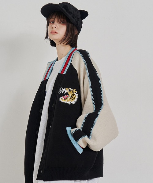 SeeSew ドラゴン刺繍 カーディガン SeeSew カーディガン 「UNISEX」SKA CARDIGAN/スカカーディガン メンズ