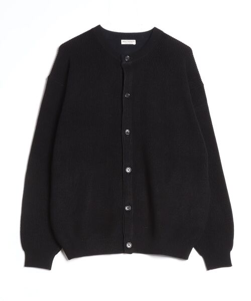 Y's 黒 長袖カーディガン 1/60 DOUBLE JACQUARD LONG CARDIGAN(FREE SIZE Black): Yohji