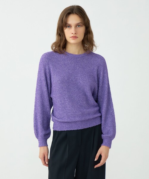 Ballsey（ボールジィ） ニット セーター メタリックブークレー クルー