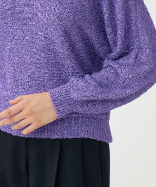 Ballsey（ボールジィ） ニット セーター メタリックブークレー クルー