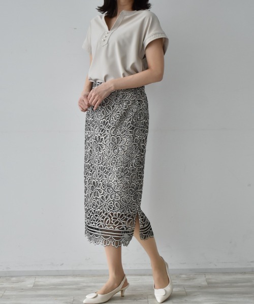 「RANAN」 スカート L ブラック系その他 レディース_画像7