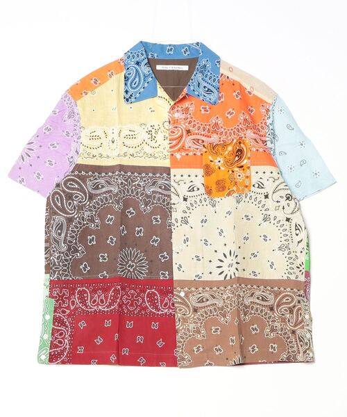 シャツ Children of the discordance / BANDANA PATCH WORK SS SHIRT / COTDSH-104