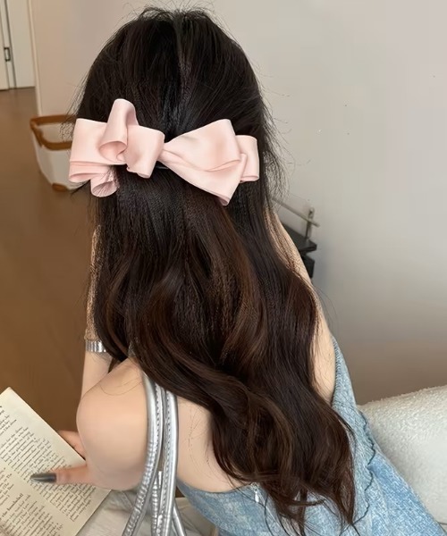 ヘアクリップ サテン リボン バナナ クリップ : ZOZOTOWN Yahoo!店