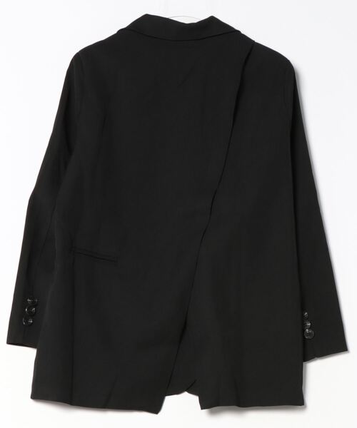 「aimoha」 テーラードジャケット SMALL ダークグレー レディース_画像2