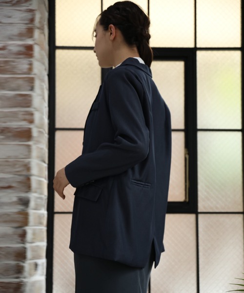 「aimoha」 テーラードジャケット SMALL ダークグレー レディース_画像9