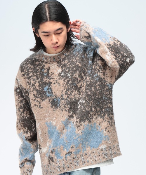 QUASI 抽象パターン ニットセーター セーター ニット Cathy's Closet (キャシーズ クロセット