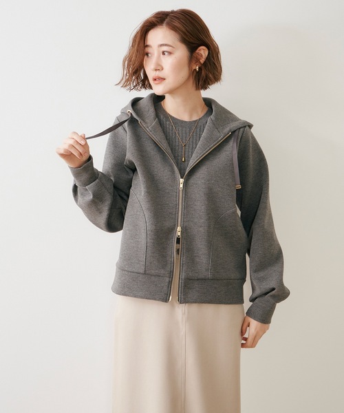 「Emma Taylor」 ジップアップパーカー FREE チャコールグレー レディース_画像2