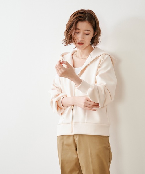 「Emma Taylor」 ジップアップパーカー FREE チャコールグレー レディース_画像6